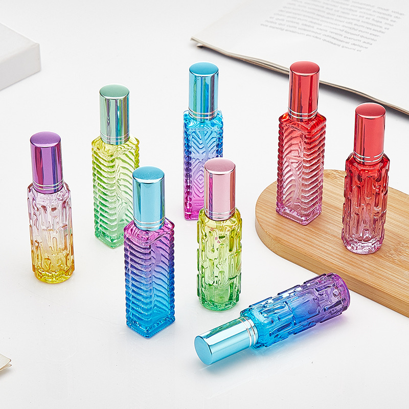 Oud Perfume Spray - 1Pcs 10ml 다채로운 사각형 유리 향수병