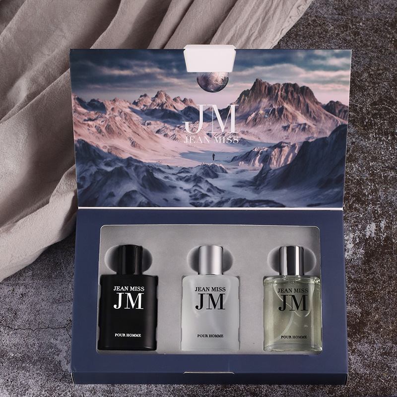 Perfume Fragrance Kit - 남성용 오드뚜왈렛 향수 선물 세트 3개,