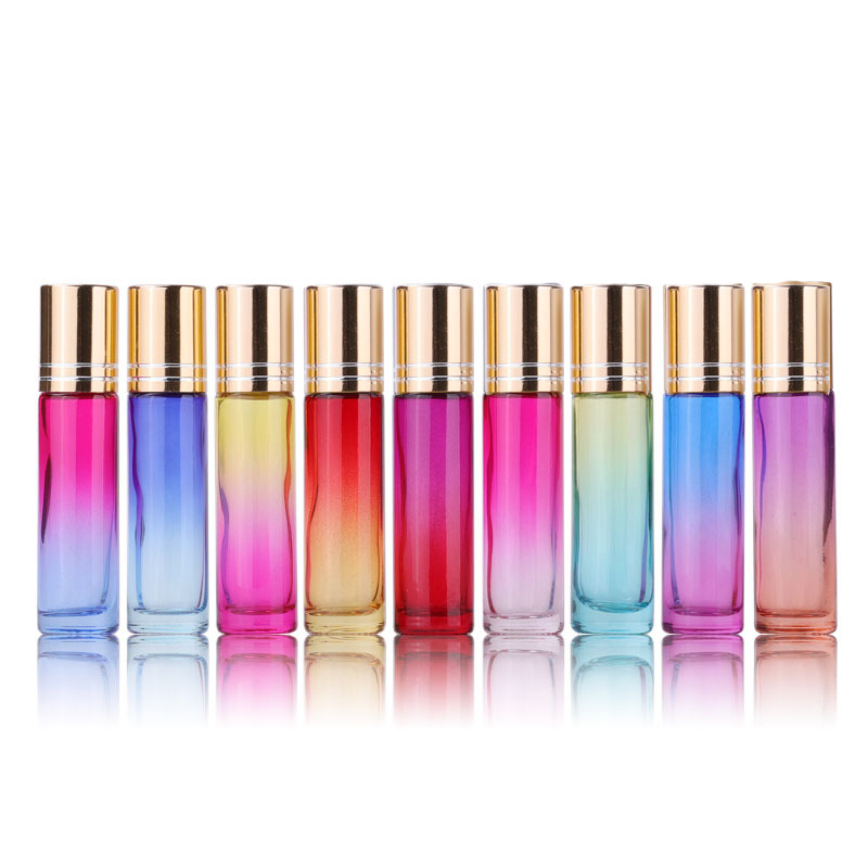 Perfume Fragrance Kit - 그라디언트 컬러 유리 롤 오일 병,