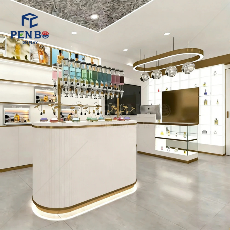 Perfume Fragrance Bar - 맞춤형 조명 향수 진열장 고급 향수