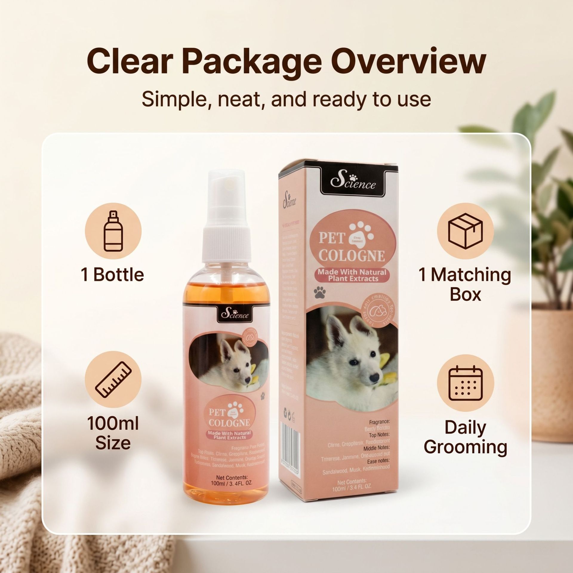 100개입 애완동물 냄새 제거 스프레이 강아지 액상 향 - Perfume Fragrance Shampoo 리뷰 및 가격