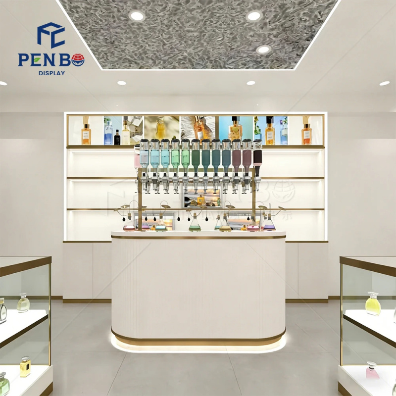 맞춤형 조명 향수 진열장 고급 향수 바 쇼케이스 가구  - Perfume Fragrance Bar 리뷰 및 가격